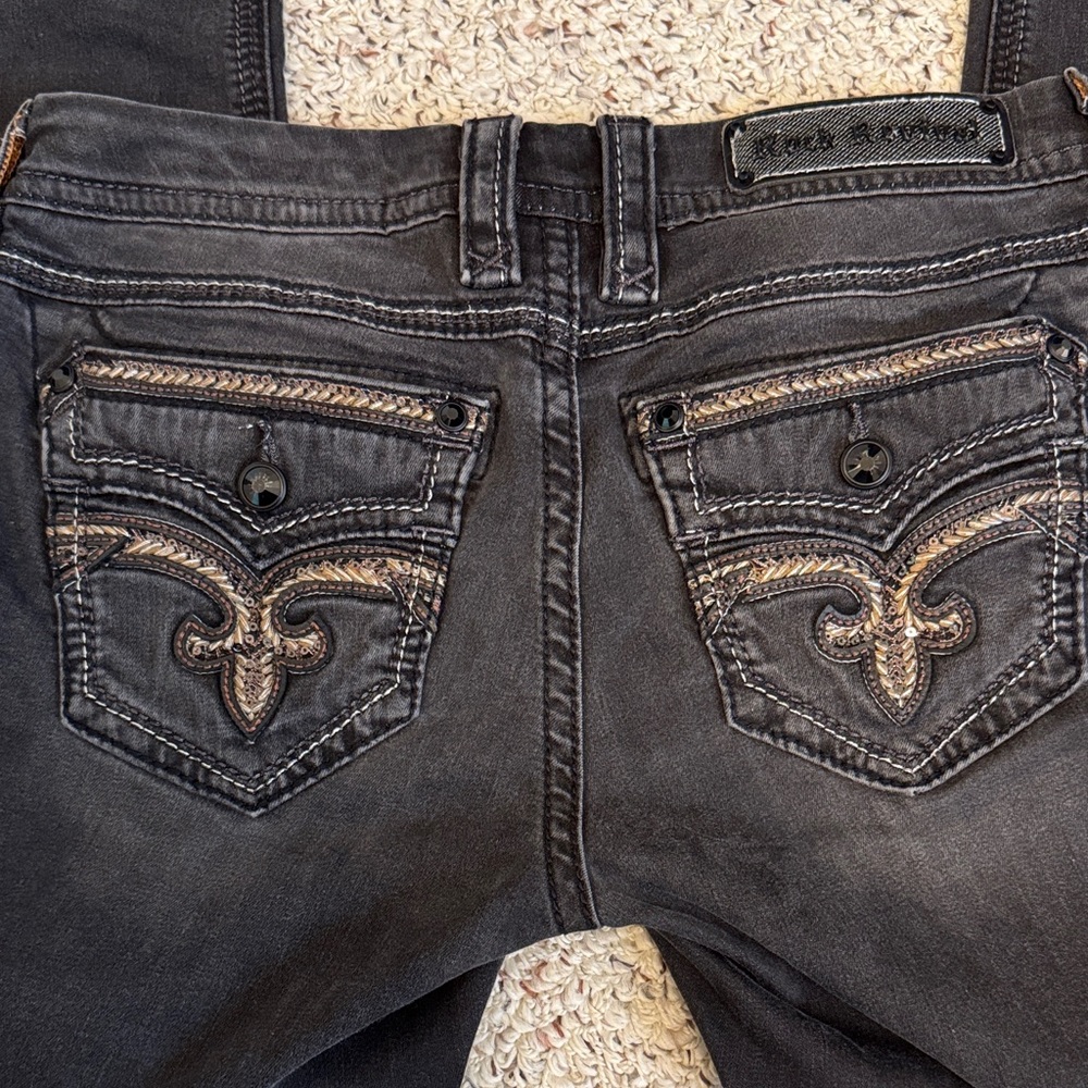 Rock Revival Dark Gray Skinny Jeans for Women